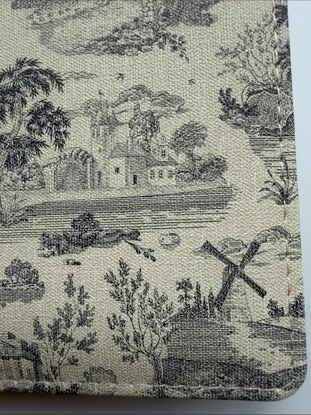 Onedesign Home Toile de Jouy Notebook Gold Gilded Edges Hardcover Journal
